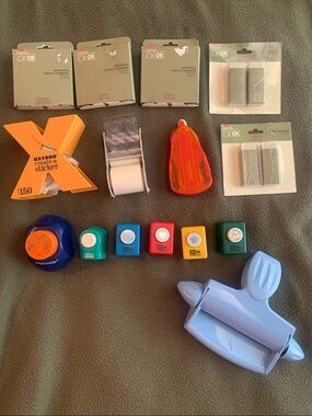 Lot of 20 scrapbook supplies. Various brands. New and used.